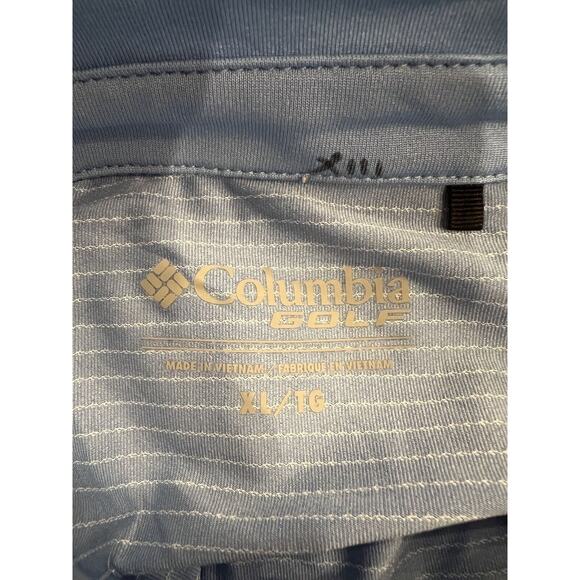 Columbia Mens Blue Polo Golf Athletic 1/4 Button Short Sleeve Shirt Size XL - Picture 5 of 10